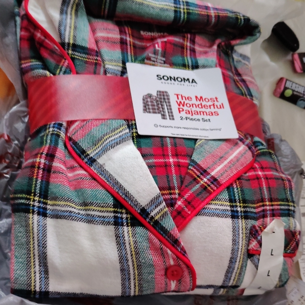 Sonoma Red Plaid Kids Pajamas Set